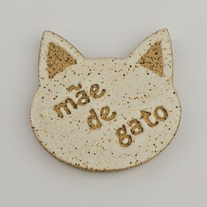 ÍMÃ DE GELADEIRA <br /> Mãe de Gato<br /> Branco
