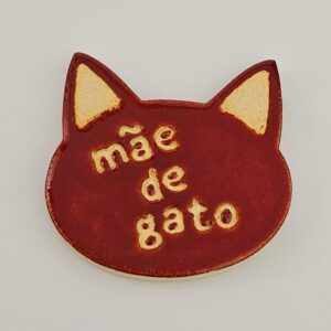 ÍMÃ DE GELADEIRA <br /> Mãe de Gato<br /> Vinho