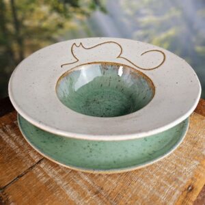 CONJUNTO MASSA/RISOTO 2 PEÇAS LINEA<br>Andaman<br> Verde e branco