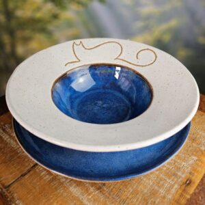 CONJUNTO MASSA/RISOTO 2 PEÇAS LINEA<br> Oceano<br> Azul e branco