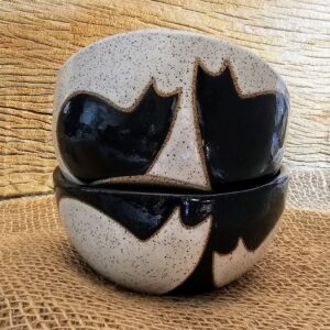 CONJUNTO DE 2 BOWLS <br /> Maricota Duo <br /> Preto e branco