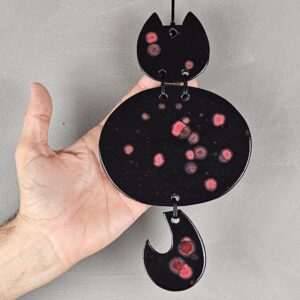 Escultura de gato para parede Yuri Opal