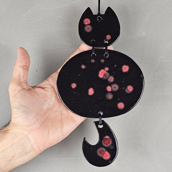 Escultura de gato para parede Yuri Opal