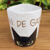 Caneca de gato em cerâmica Velvy Pai de Gato, feita e pintada à mão
