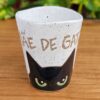 Caneca de gato em cerâmica Velvy Mãe de Gato, feita e pintada à mão